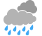Rain at times heavy