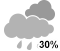 Periods of drizzle (30%)